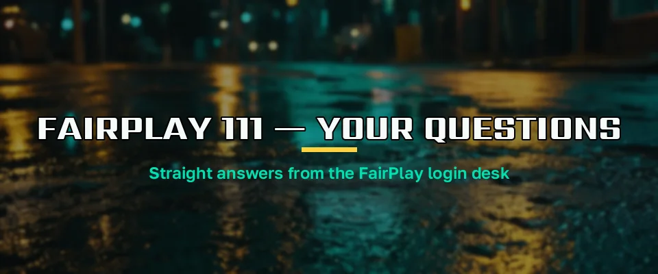 Desk agent answering FairPlay 111 address questions from players on a laptop