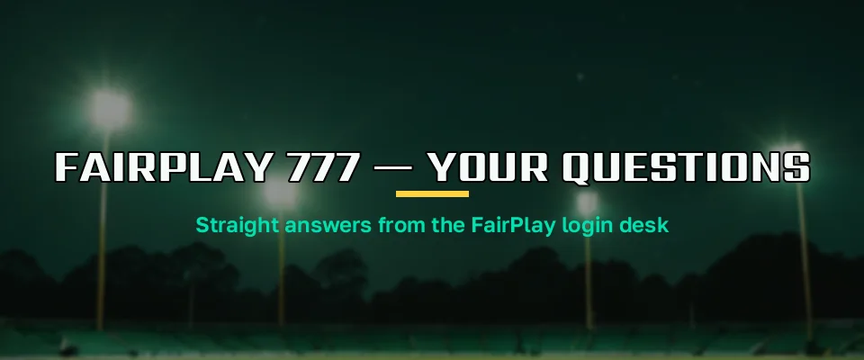 FairPlay desk answering common questions about the 777 lucky-number domain