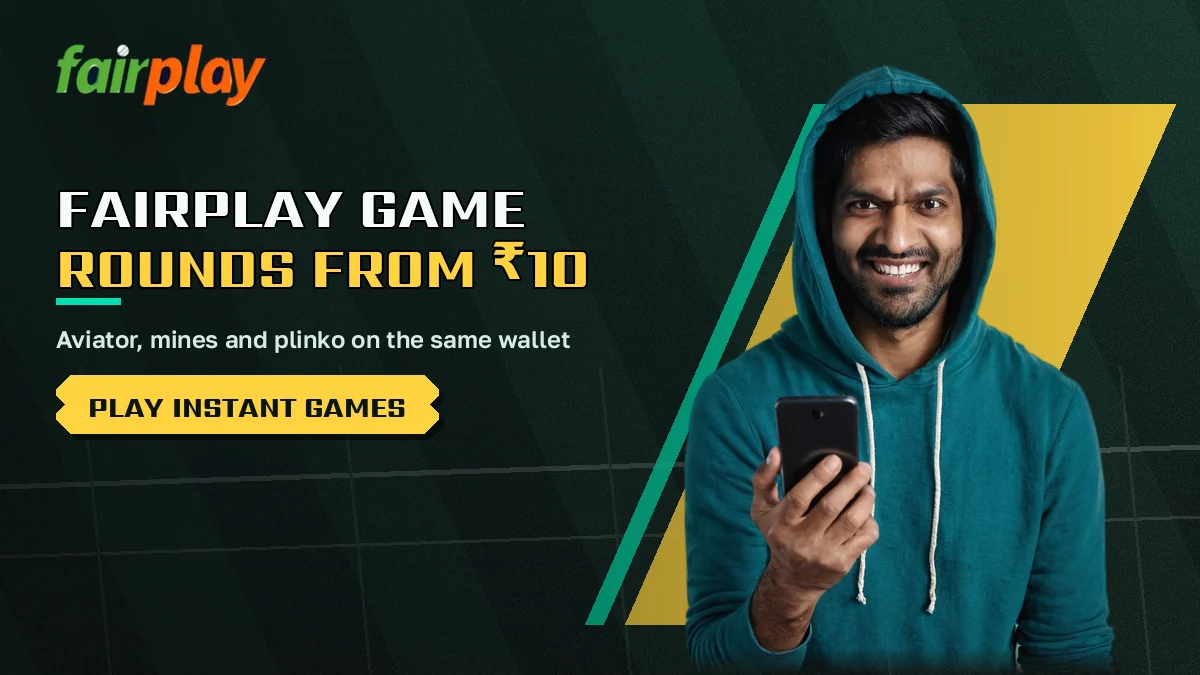 FairPlay game lobby banner pairing an Aviator crash round with a live teen patti table