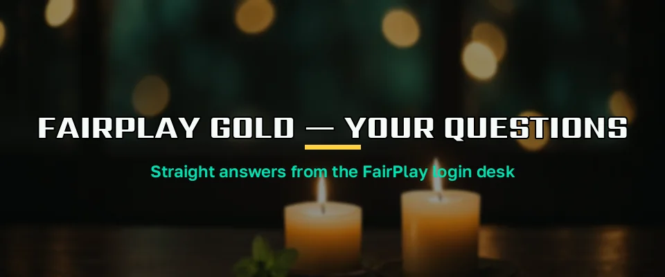 FairPlay desk chat thread answering common questions about the gold address