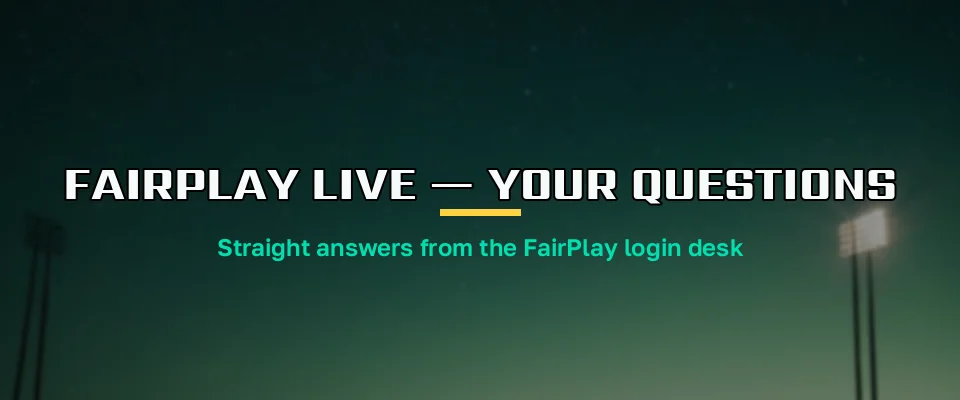 Desk agent replying to FairPlay Live questions in a WhatsApp chat window