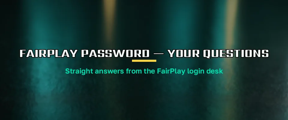 Desk chat thread answering common FairPlay password reset questions
