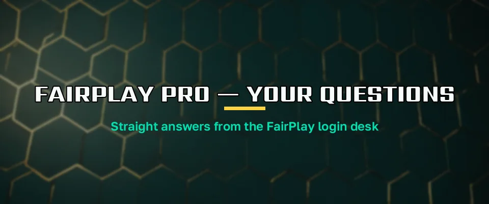 Desk agent answering FairPlay Pro questions about addresses and sign-in on WhatsApp