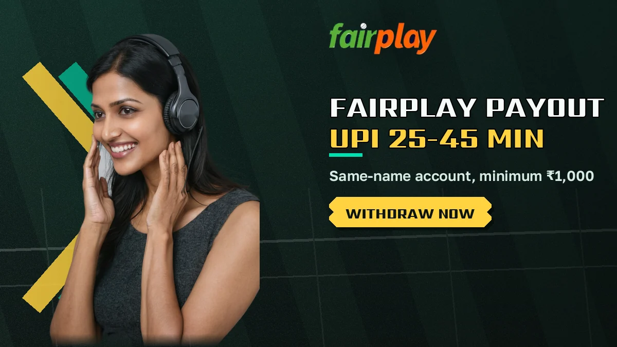 Smiling player checking a FairPlay UPI payout that arrived on her phone