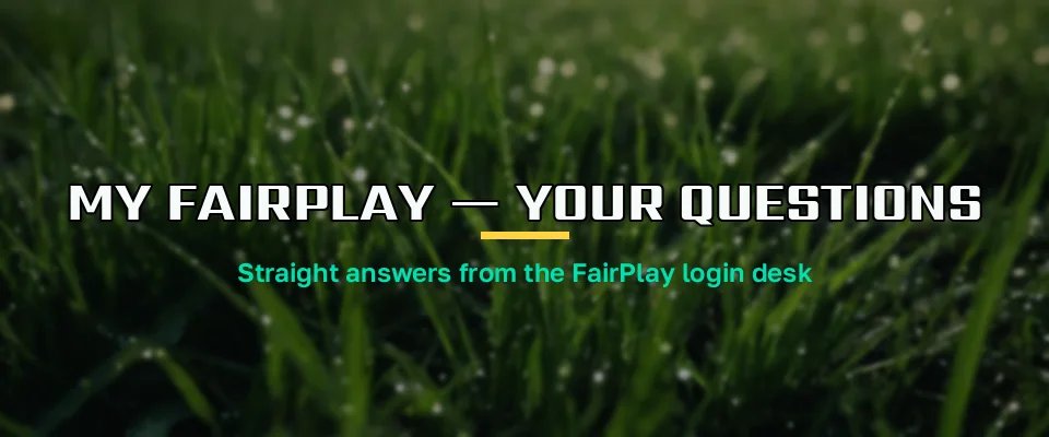 Desk reply on a phone answering a question about the FairPlay personal area